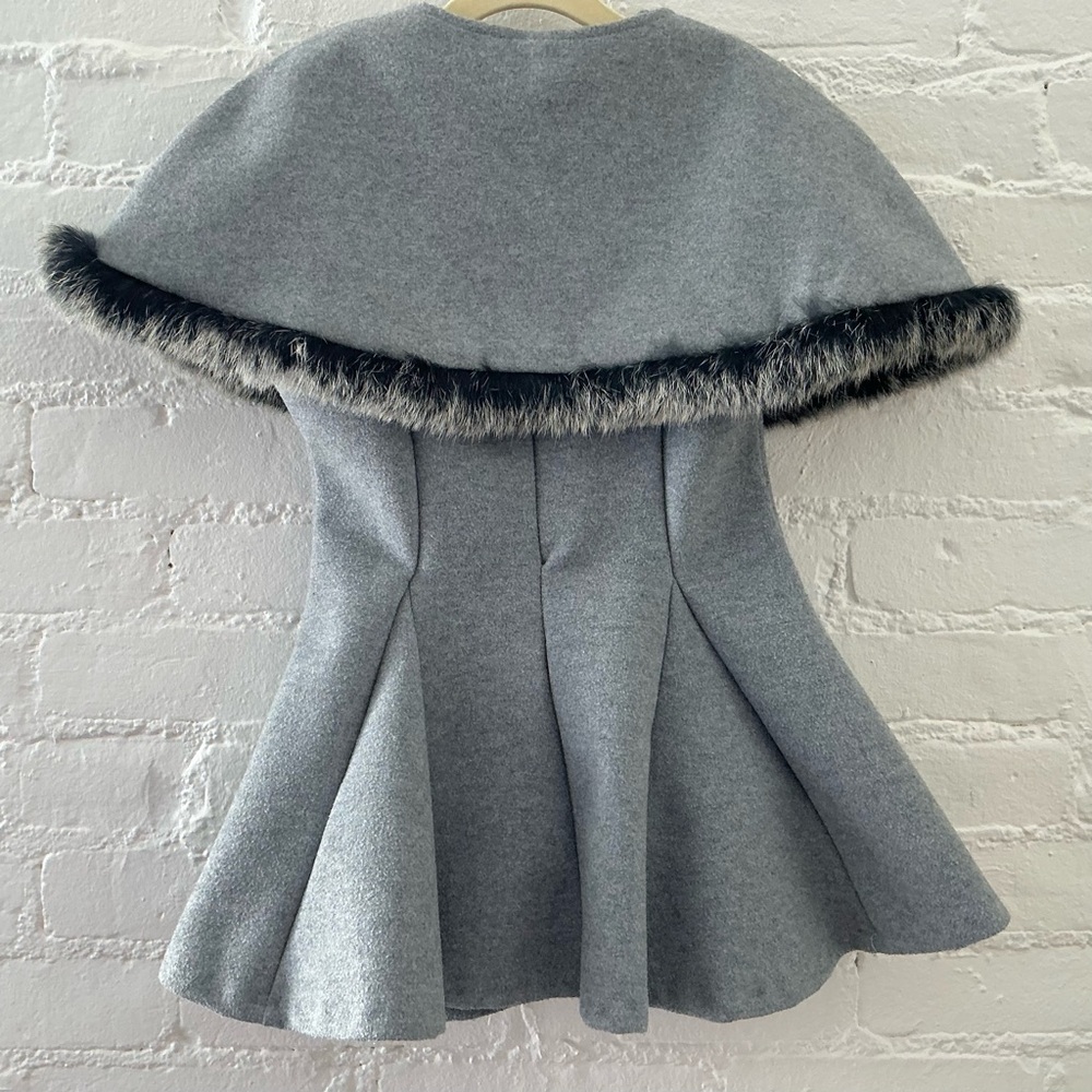 Trish Scully Child Dress Youth Girls Size 4 Formal Wedding Dark Gray - Picture 7 of 16